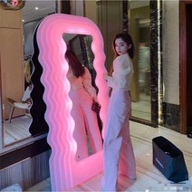 에토레 소트사스 지디 물결 전신 거울 디스플레이 감각 파도 스탠드 데코 대형 웨이브미러 거울, S  쓰리컬러 모델 (180cmx90cm )