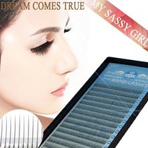 래피드 2P래쉬 두가닥 매시속눈썹 8~15mm J컬 C컬 0.10T 0.15T 0.20T 고급원사 속눈썹 연장용, [C컬/0.20T]10mm, 1개