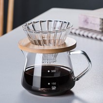 커피 유리 서버 드립커피 커피 드립 유리 서버 주전자 300ML