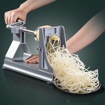 수동 무채기 당근 감자 채칼 채썰기 무갱치는 기계, 알루미늄 합금 3종 블레이드