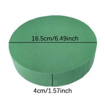 스치로폼 압축 폼포드 대형 우드락 스펀지 라운드 드라이 플로랄 폼 블록 DIY 꽃꽂이 스티로폼 브릭 꽃 포장 진흙 1 개, 3.3