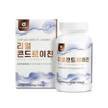 리얼 콘드로이친60정 미국산 상어연골분말 해조칼슘 밀크칼슘 우슬 보스웰리아 초록입홍합, 1개, 60정