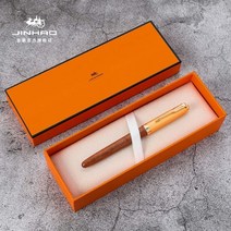 Jinhao 85 메탈/우드 만년필 골든 캡 초미세 펜촉 0.5mm 잉크 펜, Bent (Curved) 0.7mm, walnut wood NOT BOX