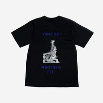 준지 그래픽 루즈핏 숏슬리브 티셔츠 블랙 Juun.J Graphic Loose Fit Short Sleeve T-Shirt Black 남성 반팔티셔츠