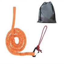 트레일러견인장치 캠핑카 후크 캐리어 자동차 자전거 견인 로프 탄성 산악 부모-자녀 편리한 트레일러, Orange