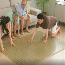백세건강 춘향이 왕대자리 사이즈 여름 카페트 대나무 왕골, 대나무 슈퍼싱글
