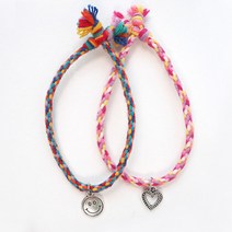 DIY 우정 팔찌 만들기 키트 - 실 매듭 커플 우정템, F. 브라운믹스