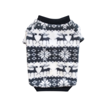 유스도그 애견 겨울 강아지옷 후리스 극세사 후드 티셔츠, 그레이 반팔 티셔츠