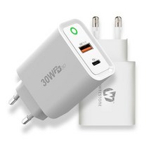 [화이트스톤] USB PD 30W 듀얼포트 고속 충전기 어댑터