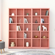 나산가구 대박 1200 5단 책장, 핑크