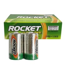 f망간건전지(로케트 D형 R20)x1박스(24개)1.5v 무수은 _ 230317469ea, 1, 본상품선택