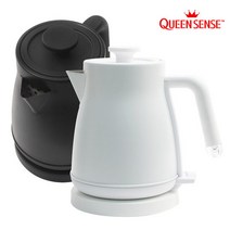퀸센스 스테인레스 전기포트 1.2L QS-120KF, 화이트