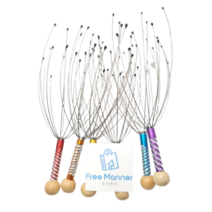 머르가즘 휴대용 간편 머리 두피 마사지기 색상랜덤, 2개