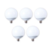 삼영전기 LED 볼 전구, 주광색(하얀빛), [1등급]12W-숏타입, 5개