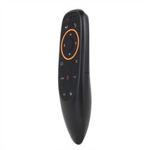 Zhijing 음성 보조 공기 마우스 원격 2.4Ghz 미니 무선 안드로이드 TV 제어 및 앰프;학습 통제(Black), 34