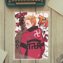 Tokyo Revengers Hanagaki Takemichi 의류 열전사 비닐 패치, 41E