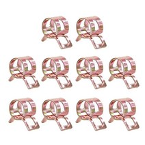 10pcs 스프링 클립 스테인레스 스틸 아연 도금 재료 연료 유전 화수 호스 파이프 패스너 튜브 클램프, 7mm