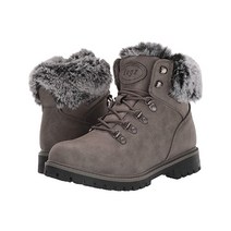 Lugz Grotto II 인조 모피 워커 여성 레이스업 부츠 통굽
