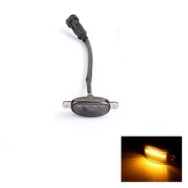 차량용 트렁크라이트 LED 그릴 라이트 유니버설 자동차 스모크 앰버 화이트 조명 이글 램프 오프로드 트렁, 02 black amber_03 4pcs