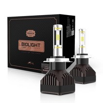[튜닝인증부품] 바이오라이트 국내생산 4면 합법 LED 전조등 H7 (1 Set), 1개