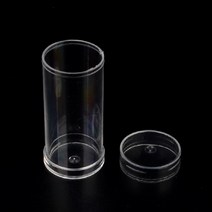 휴대용 투명 원형 악세서리 비즈 통 케이스 원통형