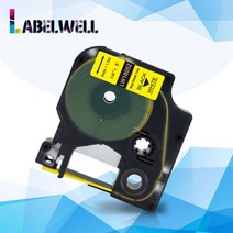 Labelwell Multicolor 18052 Dymo 산업용 열 수축 튜브 호환 Rhino 5000 4200, 02 Black on Yellow_03 12mm