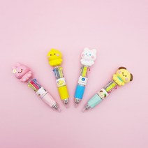 1000 미니 피규어 4색볼펜 4개묶음 (4종X1개씩), 상세페이지 참조, 상세페이지 참조