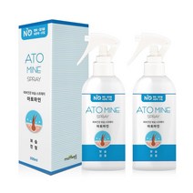 아토마인 보습스프레이 300ml (강아지보습제 강아지가려움 각질 곰팡이성 세균성 고양이링웜 습진 발바닥건조 아토피 소양증 피부염 강아지피부병예방 약용샴푸 지루성), 2개