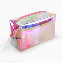 [블랑블랙] 홀로그램 스퀘어 파우치