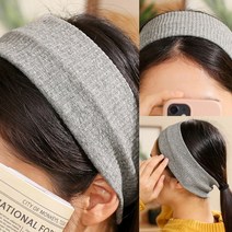 심플 골지 터번 헤어밴드(그레이) 아동헤어악세사리 성인헤어핀 아기헤어핀