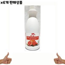 식자재 도매) 자몽농축에이드(데이웰 1.12Kg) x6개, 상세페이지 참조, 상세페이지 참조