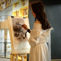 미술수업 그림이젤 고급 프리미엄 원목이젤 나무 액자받침대 화판 그림판