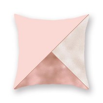 베개 커버 5070 4060 3050 라텍스 메모리폼 방수45x45cm 핑크 그레이 골드 기하학 추상 패턴 쿠션 커버 홈