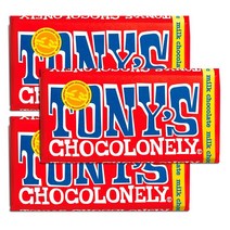 Tonys Chocolonely Milk Chocolate 토니스 초코론리 밀크 초콜릿 180g 3팩