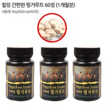 힐링 간편한 핑거루트정(타블렛) 600mg X 60정 핑거루트 판두라틴, 2병