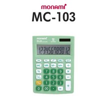 [팬시트리]모나미 12자리 칼라 계산기/문구점판매용 팬시점, 단품
