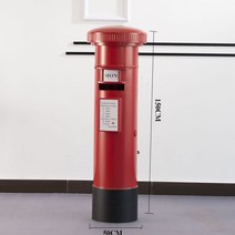 인더스트리얼 철제 전화부스 식당 카페 빈티지 인테리어 가구 세트장, 1.5m 사서함