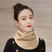 가을 겨울 멀티 목도리 기모 스키마스크 여 쁘띠 스카프 보온 머플러 라이딩 스포츠 넥워머플러, 카키 더블 레이어 벨벳