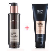 1+1증정 에스테티카 데미지 케어 컨센트레이트 120+전문가용헤어팩, 데미지케어 에센스120ml+전문가용헤어팩