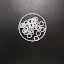 고무오링 VMQ 고무 링 개스킷 C/S 3mm OD 30/31/32/33/34/35/36/37/38/39/40/41/42/43/44/45/46/47/48/49/50mm O 실리콘, [19] 48x42x3mm, [01] WHITE, [01] 1pcs