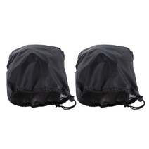 shangren 2x 자동 오토바이 자동차 후면보기 사이드 미러 커버 백 눈 얼음 겨울, Black 33x27cm