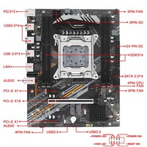 MACHINIST 마더보드 LGA 2011-3 지원 제온 E5 2666 2696 2678 V3 CPU DDR3 ECC RAM M.2 NVME 4 채널 USB 3.0 X99-G7, 한개옵션0