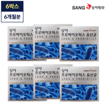[오늘발송] 상아제약 프로바이오틱스 유산균 6박스 6개월분 2500억cfu 루테리 람노서스 락토바실러스 상아 프로바이오틱스 유산균