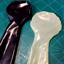 라텍스남성과 여성을 위한 100 라텍스 페티쉬 상자 장갑 고무 성형 파티 액세서리장갑, 노란색, 한 사이즈
