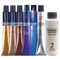웰라 콜레스톤 퍼펙트 염색약 80g+산화제+염색비닐+장갑, 웰라/리치(새치커버-66/74 오렌지브라운