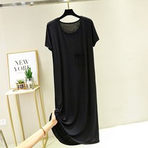 린넨 원피스 마 빅사이즈 롱 리넨 여성용 캐주얼 O-넥 반팔 비치 모달 코튼 블랙 나이트 드레스 여름
