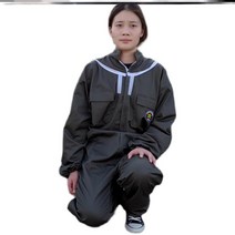 방봉복 말벌 보호복 점프수트 꿀벌 통기성 방지 전신, 우아한파란색점프수트엘