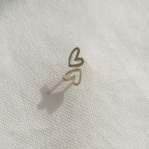 미니 러블리 실버 데일리 은 미니 하트 귀걸이 0.9610ea