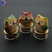 [올인마켓]고급 원형 오르골(도자기 부엉이)-5곡 중 BK, 이웃집토토로도자기부엉이