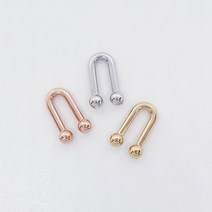 체인 더블링 팬던트 동대문부자재상가 목걸이만들기 심플 목걸이 데일리목걸이, OR(실버)